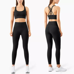 Conjunto Legging Feminino para Academia Fitness RDI Sports® Preto