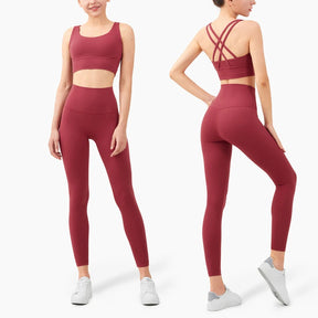 Conjunto Legging Feminino para Academia Fitness RDI Sports® Vinho