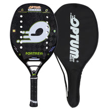 Raquete de Beach Tennis 18k Optum Carbon Fortress Pro Verde